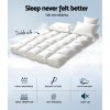 Mattress Topper Bamboo Fibre Pillowtop Protector – DOUBLE