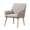 Armchair Lounge Chair Armchairs Accent Chairs Sofa Couch Fabric – Beige