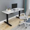 Standing Desk Height Adjustable Sit Grey Stand Motorised Dual Motors Frame – 120 cm, Black