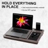 Kandaka Acacia Lap Desk Laptop Tablet Stand Cushioned Lapdesk Mousepad – Grey Oak
