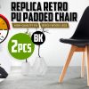 La Bella Retro Dining Cafe Chair Padded Seat