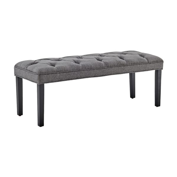 Cate Button-Tufted Upholstered Bench by Sarantino