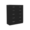 Tallboy Dresser 6 Chest of Drawers Cabinet 85 x 39.5 x 105 – Black