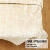 Laura Hill 600GSM Faux Mink Blanket Double-Sided Queen Size – Beige