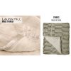 Laura Hill 600GSM Faux Mink Blanket Double-Sided Queen Size – Beige