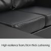 Hersham Corner Sofa Lounge Couch with Chaise – Black