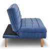 Saybrook 3 Seater Modular Linen Fabric Sofa Bed Couch Futon – Dark Blue