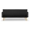 Nanbona 3 Seater Modular Linen Fabric Sofa Bed Couch – Black