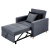 Suri 3-in-1 Convertible Lounge Chair Bed by Sarantino – Blue