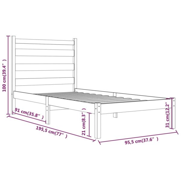 Brandermill Bed & Mattress Package – Single Size