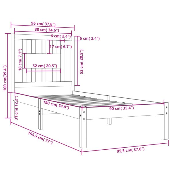 Whitwick Bed & Mattress Package – Single Size