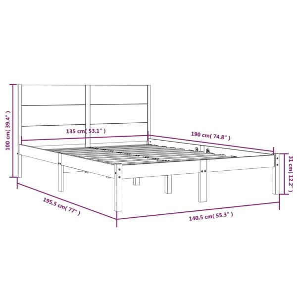 Bourne Bed Frame & Mattress Package – Double Size