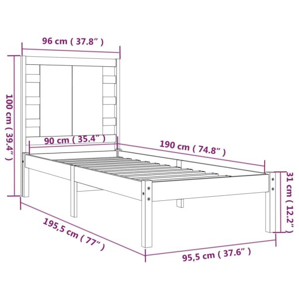 Pemberton Bed & Mattress Package – Single Size