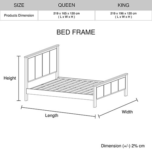 Saginaw Bed & Mattress Package – King Size
