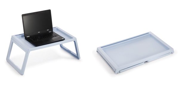 Multifunction Laptop Bed Desk with foldable legs for Home Office – Blue
