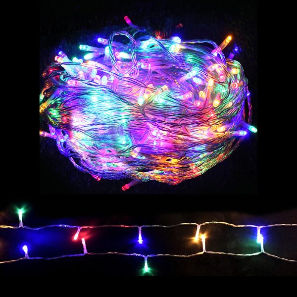 Jingle Jollys Christmas String Lights 500LED – 100M, MULTICOLOUR