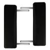Foldable Massage Table 2 Zones with Aluminium Frame – Black