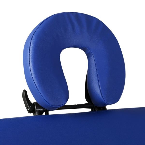 Foldable Massage Table 3 Zones with Aluminium Frame – Blue