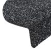 15 pcs Self-adhesive Stair Mats Needle Punch – 65x21x4 cm, Black