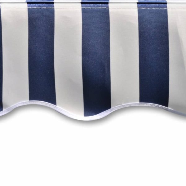 Awning Top Sunshade Canvas – 300×250 cm, Blue and White