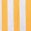 Awning Top Sunshade Canvas – 400×300 cm, Yellow and White
