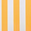 Awning Top Sunshade Canvas – 600×300 cm, Yellow and White