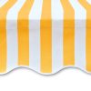 Awning Top Sunshade Canvas – 600×300 cm, Yellow and White