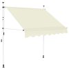 Manual Retractable Awning Stripes – Cream, 200 cm