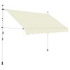 Manual Retractable Awning Stripes – Cream, 250 cm