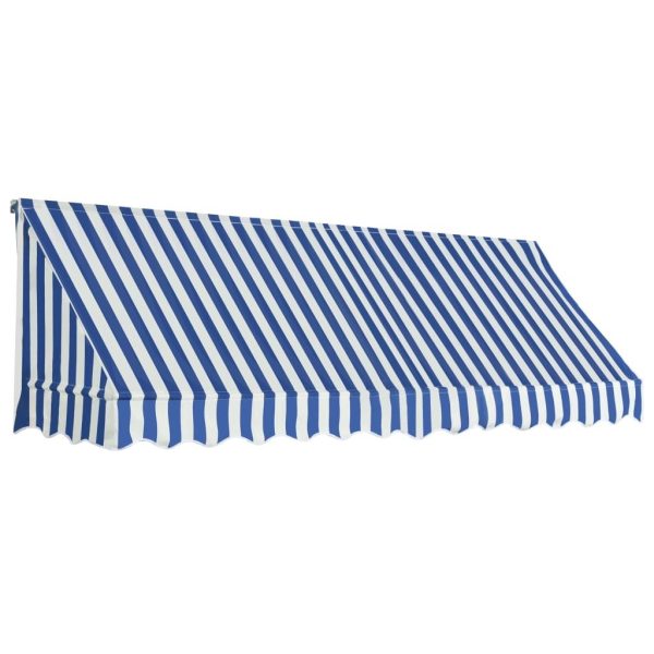Bistro Awning – 300×120 cm, Blue and White