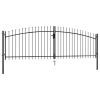 Double Door Fence Gate with Spear Top – 400×200 cm