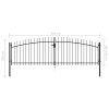 Double Door Fence Gate with Spear Top – 400×200 cm