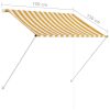 Retractable Awning – 100×150 cm, Yellow and White