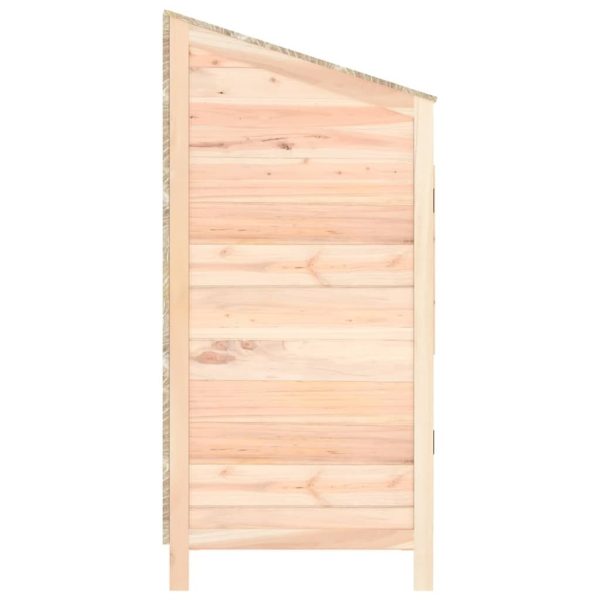 Garden Shed Solid Wood Fir – 55x52x112 cm, Natural