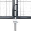 Mesh Garden Gate Anthracite 300×175 cm Galvanised Steel