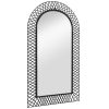Wall Mirror Arched Black – 60×110 cm
