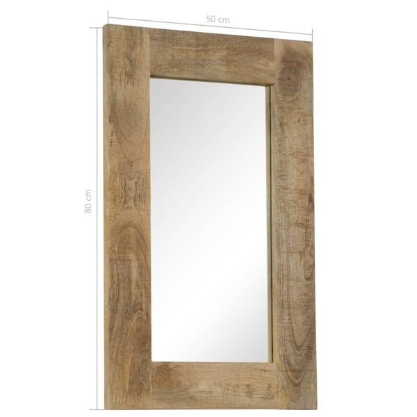 Mirror Solid Mango Wood – 50×80 cm