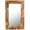 Wall Mirror Solid Reclaimed Wood – 60×90 cm