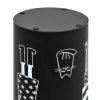 Square Umbrella Stand Storage Holder Walking Stick Steel 48.5 cm – Black, Pattern 6