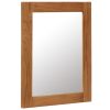 Mirror Solid Oak Wood – 40×50 cm