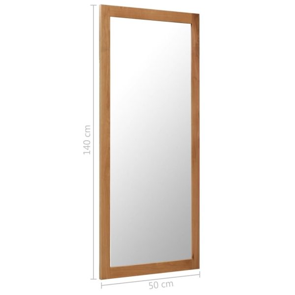 Mirror Solid Oak Wood – 50×140 cm