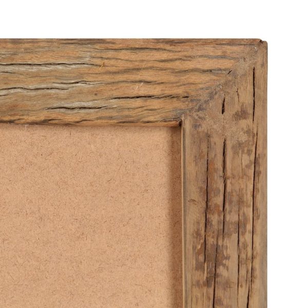 Photo Frames 2 pcs Solid Reclaimed Wood and Glass – 23×28 cm