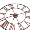 Wall Clock Metal – 58 cm, Red