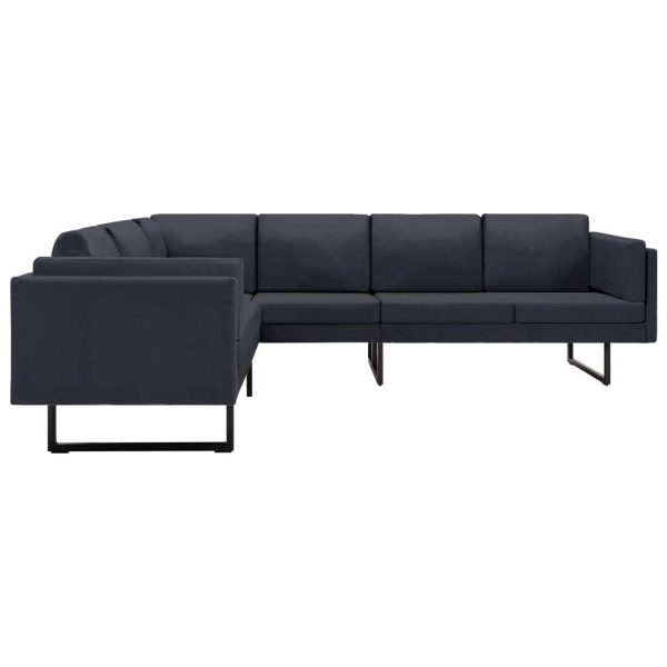 Allison Corner Sofa Dark Grey Fabric