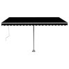 Freestanding Manual Retractable Awning – 400×350 cm, Anthracite