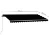 Freestanding Manual Retractable Awning – 400×350 cm, Anthracite
