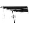 Freestanding Manual Retractable Awning – 450×300 cm, Anthracite