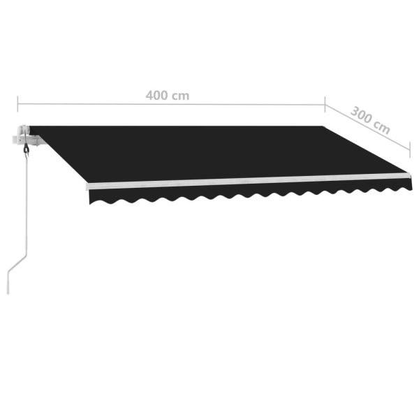 Freestanding Automatic Awning – 400×300 cm, Anthracite