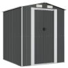 Garden Shed Anthracite Galvanised Steel – 192x191x223 cm