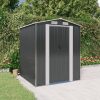 Garden Shed Anthracite Galvanised Steel – 192x191x223 cm